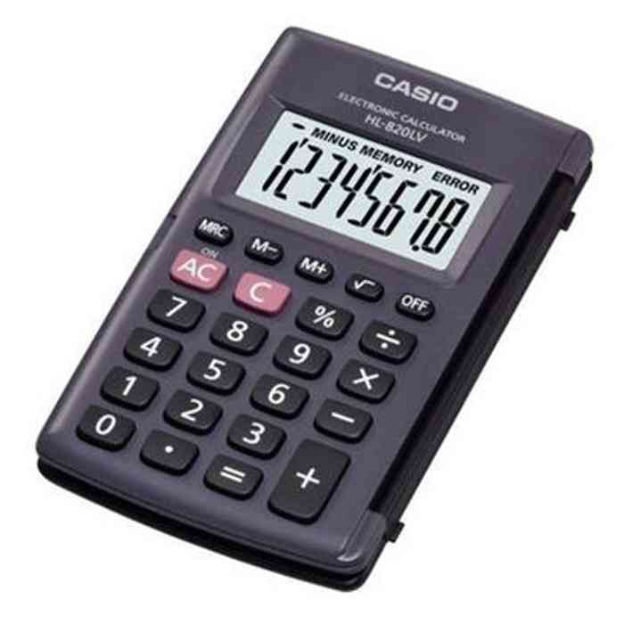Casio HL-820LV Portable 8 Digit Calculator